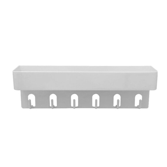 Key Rack Mail Holder Shelf White - Picture 5 of 8